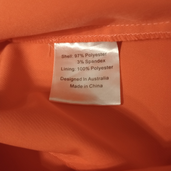 Rise of Dawn Women's Size Large Orange Bodycon Mini Dress - Picture 6 of 7